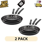 2PACK Farberware 3PC Frying Pan Set Nonstick Skillet 8 9.75 12IN Dishwasher New. Price: $54.93.