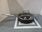 Cuisinart Chefs Classic Hard Anodized Aluminum Non Stick 3 Qt Saute Pan W/lid Used. Price: $24.00.