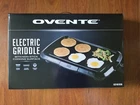 Ovente Electric Kitchen Griddle Inch Nonstick Cooking Plate Black GD1610B New. Price: $29.00.