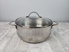 Vintage Wmf Cromargan Stainless Steel Stock Pot With Glass Lid Made Korea Used. Price: $34.87.