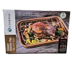 Eternal Copper Roaster Pan Rack Cookware 16" 12 2.6" New Box Worn. Price: $29.99.