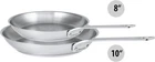 Cristel 1826 Collection 2-PIECE Stainless Frying Pan Set, Made France New. Price: $199.99.