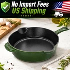 Staub 8.5" Cast Iron Traditional Deep Skillet Pan Basil Green New. Price: $119.00.