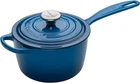 Creuset Signature Enameled Cast Iron 2.25 Quart Saucepan, Marseille New. Price: $244.99.
