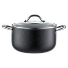 Uimoso Aluminum Nonstick Ceramic Coated Stock Pot With Glass Lid, 8-QUART New. Price: $28.99.