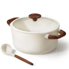 Carote 5QT Nonstick Stock Pot & Casserole With Lid, All Stoves, Pfoa Free, White New. Price: $47.98.