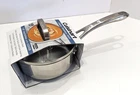 Cuisinart Classic 1QT Stainless Steel Saucepan Pot With Cover 8319-14 New. Price: $23.95.