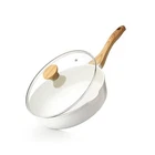 Sensarte Deep Frying Pan 26CM With Lid Marble Coated Ih/gas Compatible Stir-fry New. Price: $105.20.