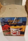 Vtg West Bend 5 Qt Porcelain-on-steel Cape Cod Cooker Steamer Fryer New Box. Price: $50.00.