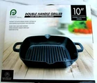 Pacific Coast..double Handle..grill..cast Iron CONSTRUCTION..10"..BLACK..NEW Box. Price: $14.99.