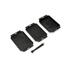Cast Iron Sizzle Plates Set - Deep, Shallow & Grill Pan For Pizza Oven New. Price: $101.99.