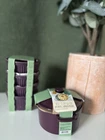 Figmint 5-PIECE Purple Ramekin Set & 0.5 Qt Enameled Cast Iron Dutch Oven New. Price: $39.99.