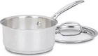 Cuisinart 1 Quart Saucepan W/cover, Chef's Classic Stainless Steel Cookware Coll New. Price: $43.73.