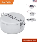 Alpine Stainless Steel Stowaway Camping Pot Lightweight & Durable 1.2 Quart New. Price: $26.99.