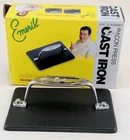 All-clad Emerilware Cast Iron Bacon Press 4.5" X 6.75" Pre-seasoned Grill Weight Open. Price: $18.89.