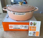 Creuset Signature Enameled Cast Iron Risotto Pot 6.75 Qt 11.75 In Peche New. Price: $349.99.