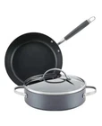 New Anolon Advanced Home Hard-anodized Nonstick 3-PC. Cookware Set. Price: $90.00.