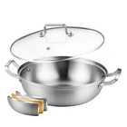 Delarlo Tri-ply Stainless Steel 12 Inch Everyday Pan With Glass Lid, Deep Sau... New. Price: $61.70.