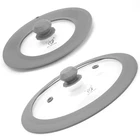 Glou-glou Goose Ggg Set Of 2 Vented Tempered Glass Universal Lid For Pot Pan New. Price: $36.74.