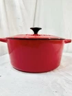 Cuisinart Round Dutch Oven Covered Quart 4.8L Cast Iron Enamel C1650 Frshp Used. Price: $109.99.