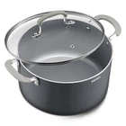 10 Quart Nonstick Stock Pot With Lid - Bezia Ceramic Large Soup Qt, Gray. Price: $91.71.
