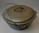 Vintage Cast Iron Camp Pot W/ Handle Lid Dutch Oven No. Made Usa 10 5/8 Used. Price: $64.99.