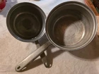 Vtg Mirro Aluminum Sauce Pans 1 Qt And 2 Used. Price: $10.00.