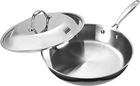 Cooks Standard Stainless Steel Frying Pan Inch, 12" With Lid, Silver New. Price: $116.99.
