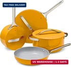 Caraway Non-stick Ceramic Cookware Set (12 Piece) Pots, Pans, Lids And Kitchen New. Price: $750.94.