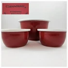 Corningware Bowl Stoneware Ramekins Red White Qty 2 7 Oz, 1 Qt, Set Of 3 Used. Price: $20.87.