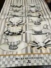 New Mackenzie Childs Sterling Check Cotton Tea Cups Dish Towel. Price: $32.00.