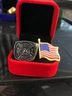 Department Stainless Steel Ring Sz 11 Firemens Plus Free Lapel Pin. Price: $20.00.