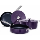 Nuwave Essential Series 5PC Ceramic Cookware Set Pfas-free, G11 Duralon New. Price: $346.23.