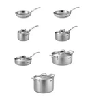 Tramontina 12-PIECE Tri-ply Clad Stainless Steel Cookware Set New. Price: $399.99.