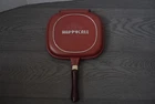 Happycall Double Sided Pan Big Size Pressure Jumbo Red Frying 10 X8 Used. Price: $33.33.
