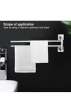 Topincn Bath Towel Bar Stainless Steel 180 Rotatable Rack New. Price: $22.69.