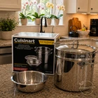 New Cuisinart Chef's Classic Stainless Steel 12 Qt Pasta/steamer Set With Cover. Price: $149.99.