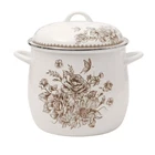 Pioneer Woman Agatha 12-QUART Stock Pot Enamel Steel Brown Soup Lid New. Price: $30.95.