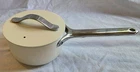 Caraway 1.75 Qt Cream Colored Nonstick Ceramic Sauce Pan With Lid Used. Price: $42.50.