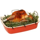Uukrave Turkey Roasting Pan With Rack (u-shaped), Large 17.3 X 14.6 Inch Nons... New. Price: $43.85.