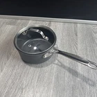 Cuisinart 1.5QT, 6" X 4" Inch Saucepan Non Stick W/lid Granitestone Used. Price: $14.40.