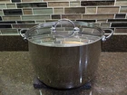 Martha Stewart 8 Qt Stock Pot Stainless Steel W/ Lid Used. Price: $64.00.