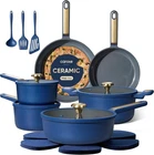Ceramic Set, Pots And Pan Non Stick 16 Piece, Cookware Kitchen New. Price: $112.09.