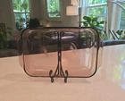 Pyrex Cranberry Casserole Lasagna Pan Qt Glass 233-R 9 13" Scratch Used. Price: $15.99.