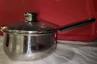 Revere Ware Copper Bottom 1.5 Qt-saucepan W/glass Lid Metal Handle & Knob Used. Price: $21.99.