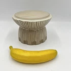 Anthropologie Greater Earth Terrarium Neutral Small Ceramic Pot Candle Stand For. Price: $39.99.