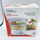 Dwell Appliance 2 Tier Steamer/cooker 4.5 Quart Dishwasher Safe Nob New. Price: $55.16.