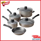 Tramontina 9 Piece Nonstick Cookware Set Pots And Pans Kitchen Cooking Champagne New. Price: $34.99.