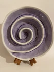 Department 56 Decorative Purple Swirl Plate Oven Dishwasher Safe Olive Used. Price: $22.99.