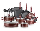 T-fal 20 Pc Nonstick Pots And Pans Set Easy Care Kitchen Cookware Thermo-spotted New. Price: $80.49.